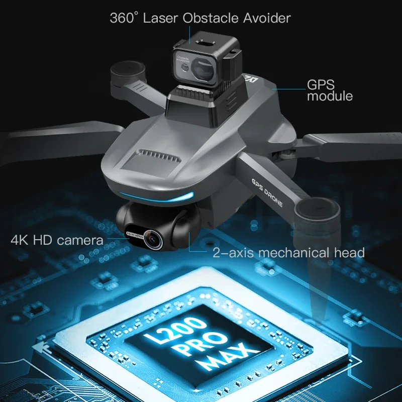 L200 PRO MAX Drone 4K 2-Axis P - Drone Gimbal Case recensie en prijs