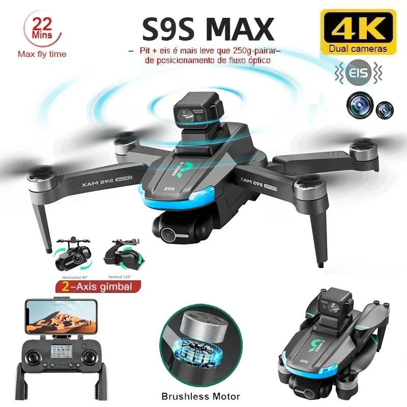 NEW S9S MAX MINI Drone 4K 2-Ax - Drone Gimbal Case recensie en prijs