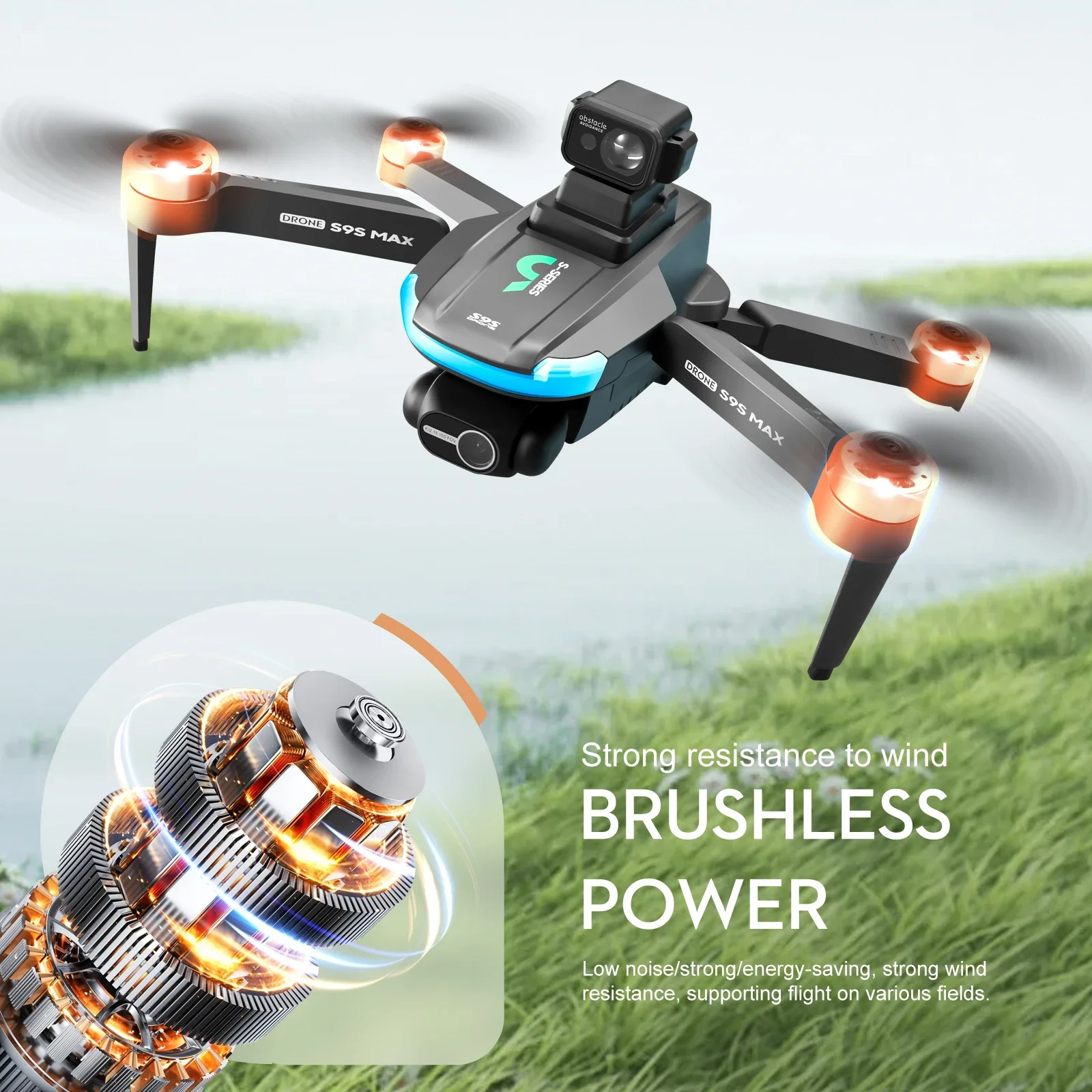 NEW S9S MAX MINI Drone 4K 2-Ax - Drone Gimbal Case recensie en prijs
