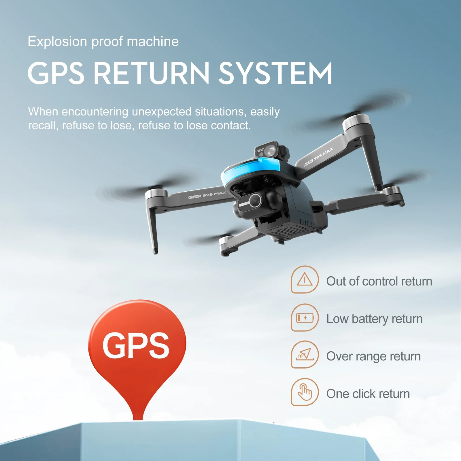 NEW S9S MAX MINI Drone 4K 2-Ax - Drone Gimbal Case recensie en prijs