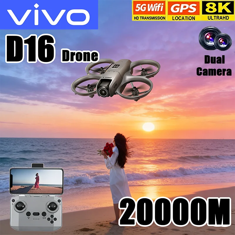 VIVO D16 Mini Drone 8K Camera  - Drone Gimbal Mount recensie en prijs