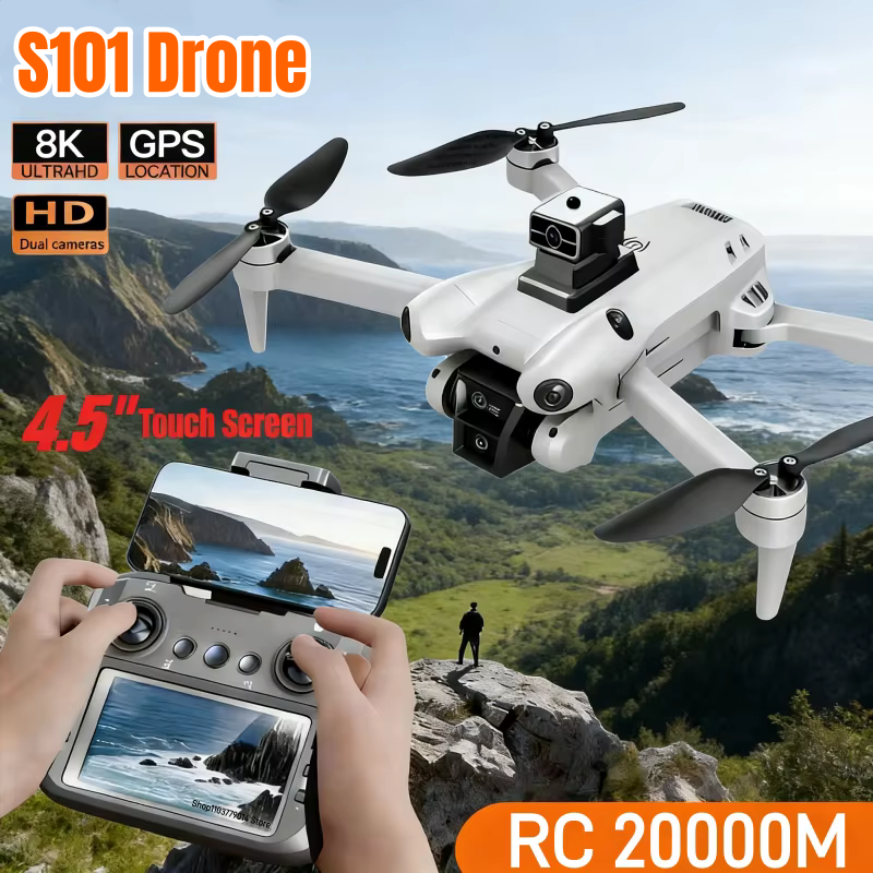 New S101 Drone 8K Dual Camera  - Drone Gimbal Mount recensie en prijs