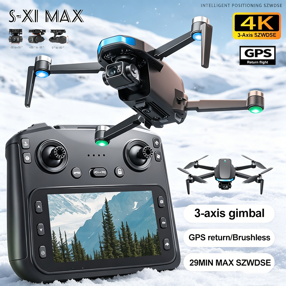 New S-X1 MAX Drone GPS 8K Prof - Drone Gimbal Mount recensie en prijs