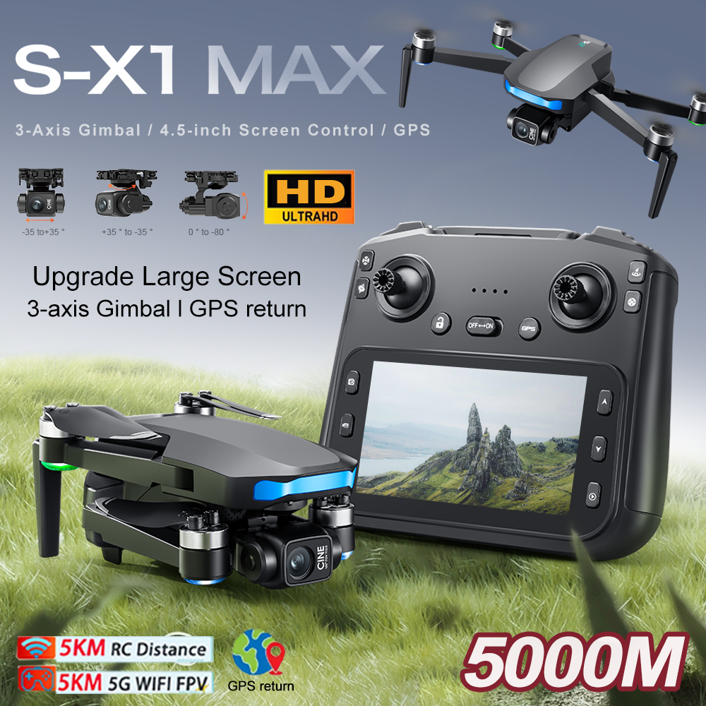 New S-X1 MAX Drone GPS 8K Prof - Drone Gimbal Mount recensie en prijs