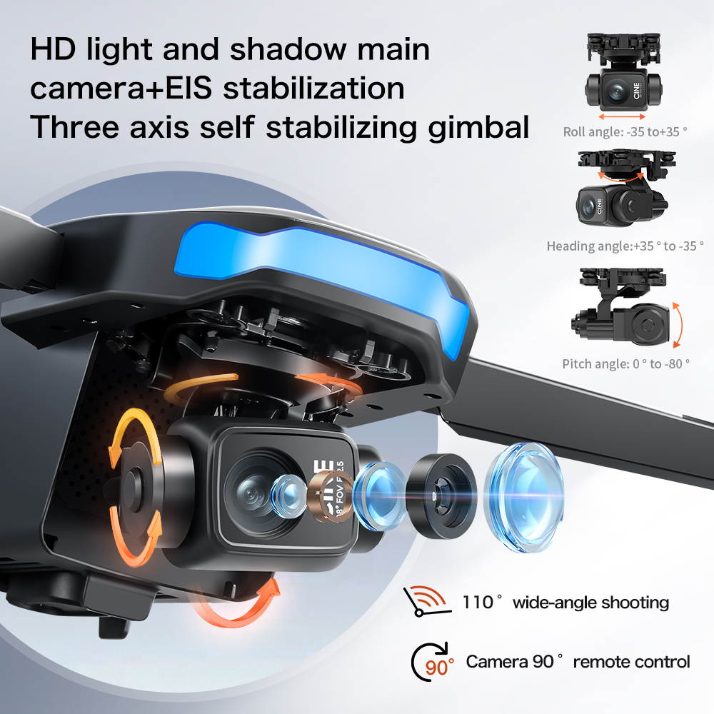 New S-X1 MAX Drone GPS 8K Prof - Drone Gimbal Mount recensie en prijs